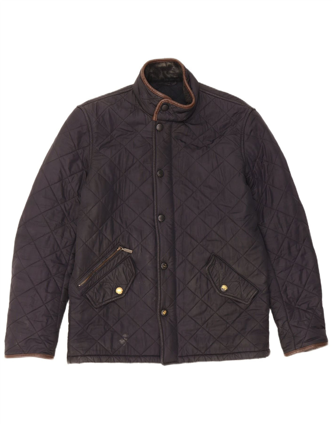 Jachetă matlasată pentru bărbați Barbour UK 36 Poliester bleumarin mic