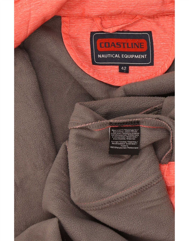 Jachetă Windbreaker cu glugă pentru femei Coast EU 42 Poliester mare roșu cu pete