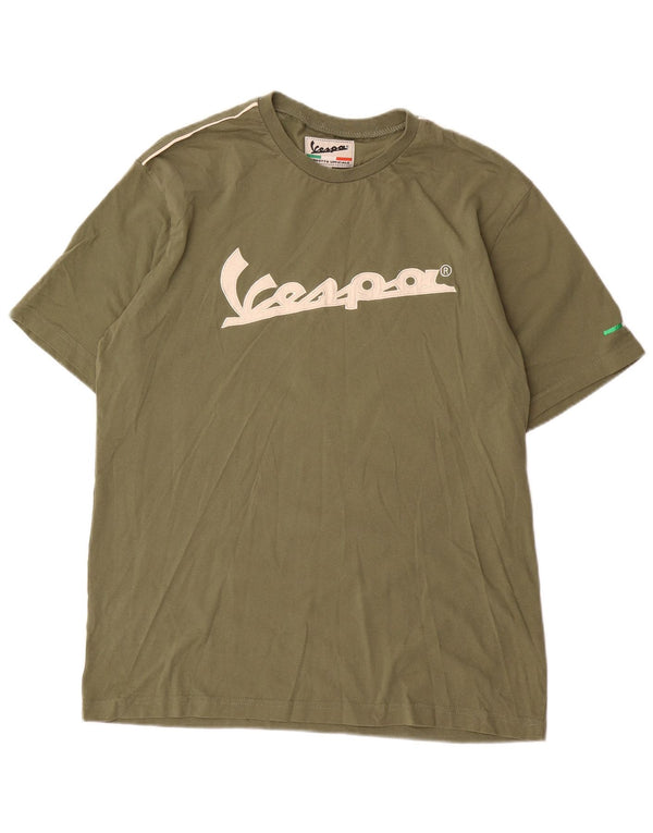 Tricou grafic pentru bărbați Vespa Top 2XL bumbac kaki