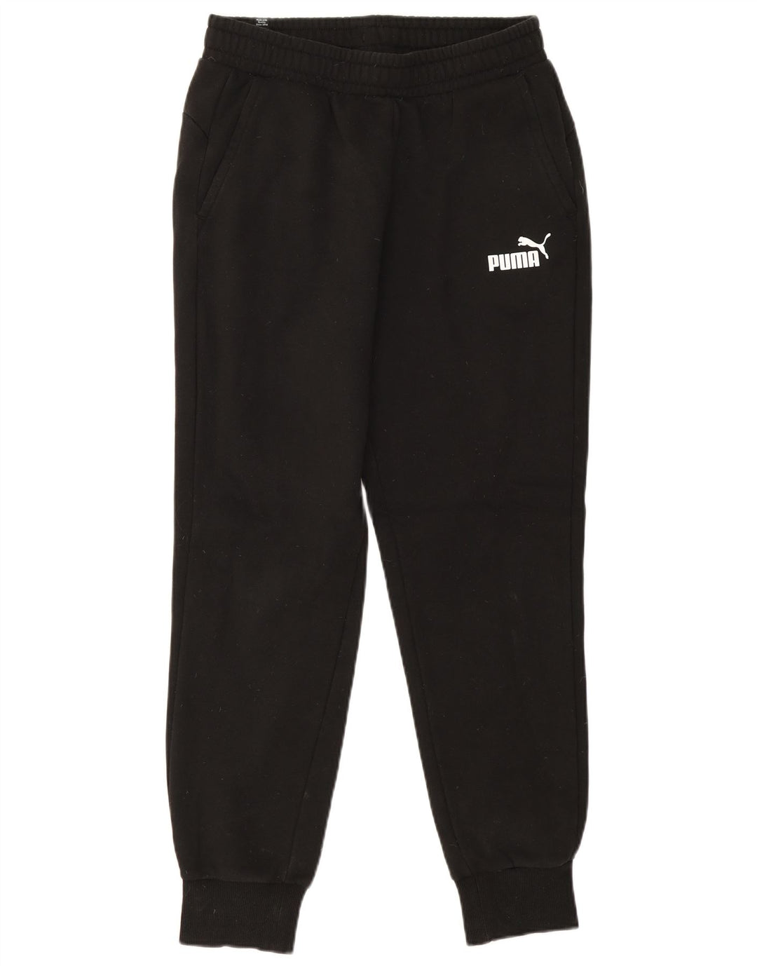 Pantaloni de trening Puma pentru bărbați Joggeri, bumbac mediu negru