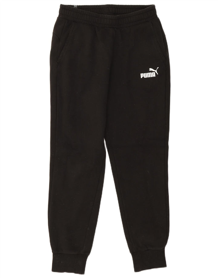 Pantaloni de trening Puma pentru bărbați Joggeri, bumbac mediu negru