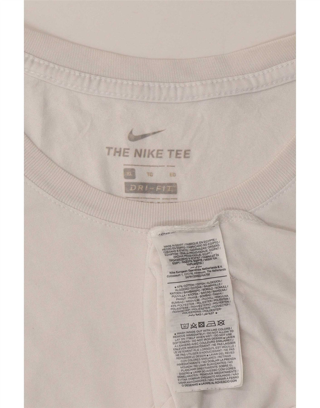 Tricou pentru bărbați Nike Top XL Bumbac alb