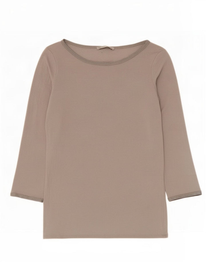 Top femeie Zara cu mâneci 3/4 UK 12, gri mediu