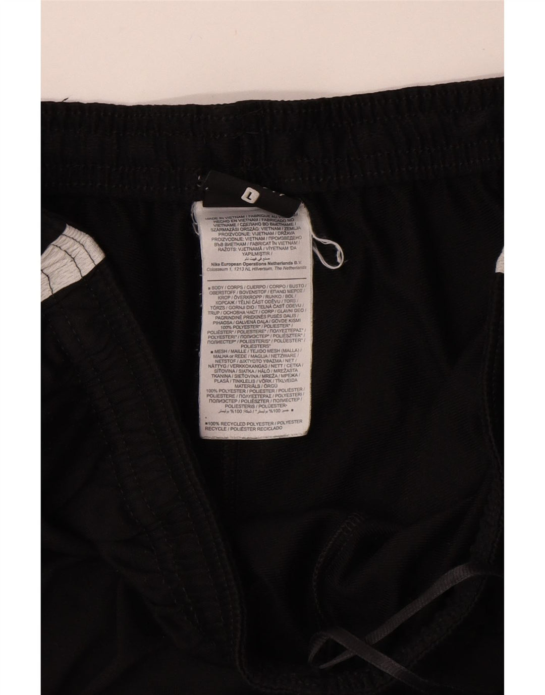 Pantaloni de trening NIKE pentru bărbați, mari, negru, poliester color bloc