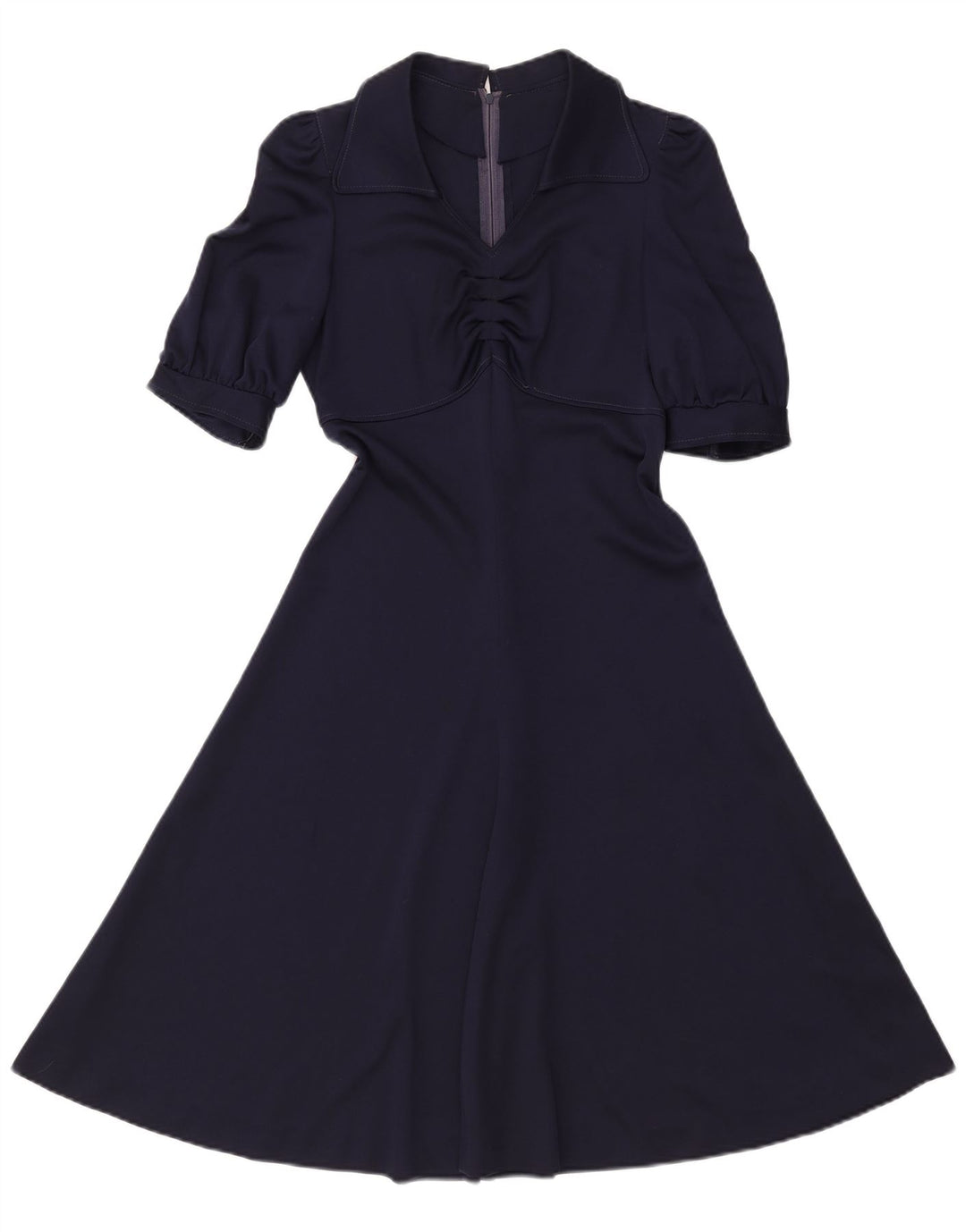 Rochie A-Line pentru femei VINTAGE UK 8 Poliester bleumarin mic