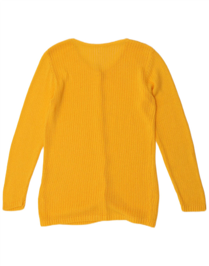 Pulover cardigan pentru femei VINTAGE UK 14 Galben mediu