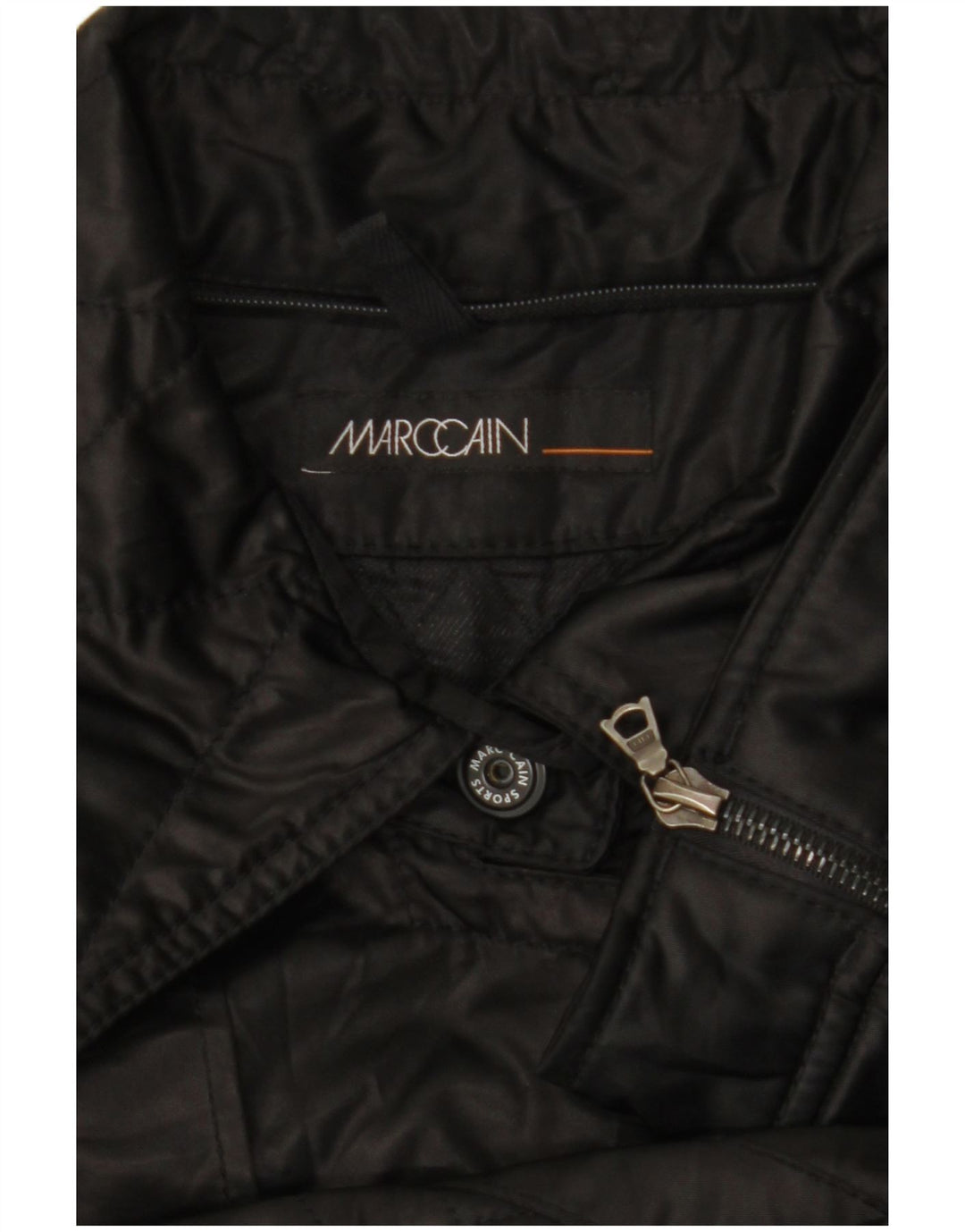 MARC CAIN Jachetă motociclist matlasată pentru femei UK 12 Medium Black