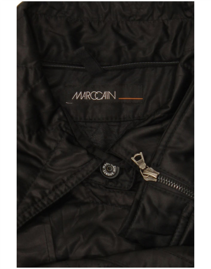 MARC CAIN Jachetă motociclist matlasată pentru femei UK 12 Medium Black