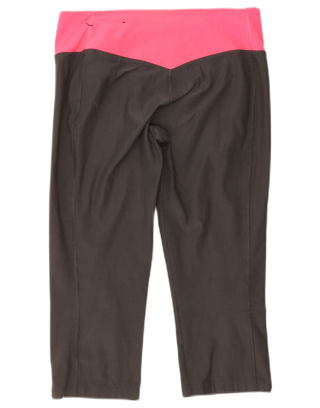 Leggings capri Nike Dri Fit pentru femei UK 12 Gri mediu Poliester color bloc