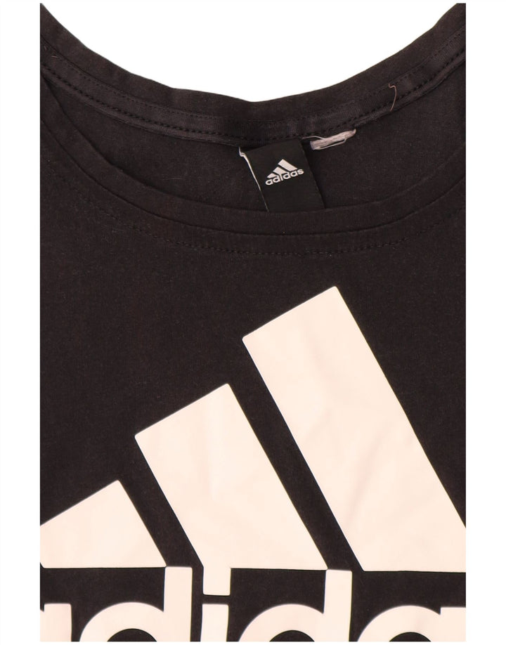 Tricou grafic Adidas pentru femei Top UK 12 Medium Negru