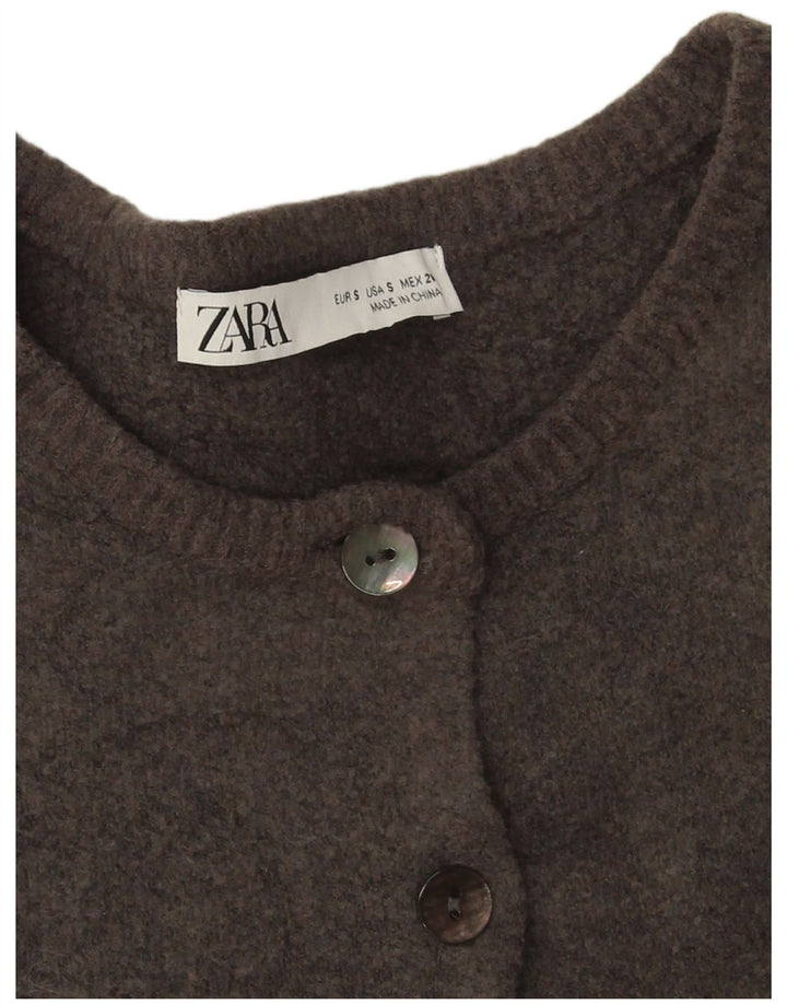 Pulover cardigan supradimensionat pentru femei Zara UK 10 Mic Gri