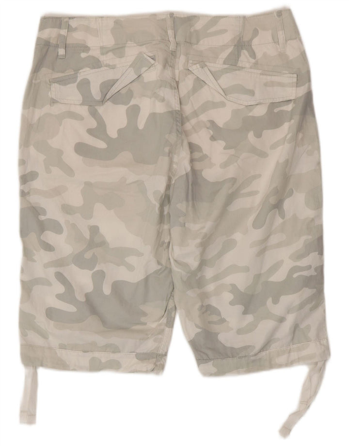 Pantaloni scurti cargo pentru bărbați G-Star W33, bumbac camuflaj, gri mediu