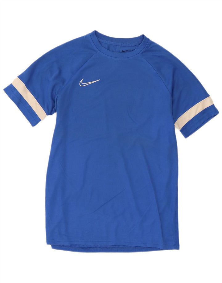 Tricou pentru bărbați Nike Dri Fit Top mare, albastru, poliester color bloc