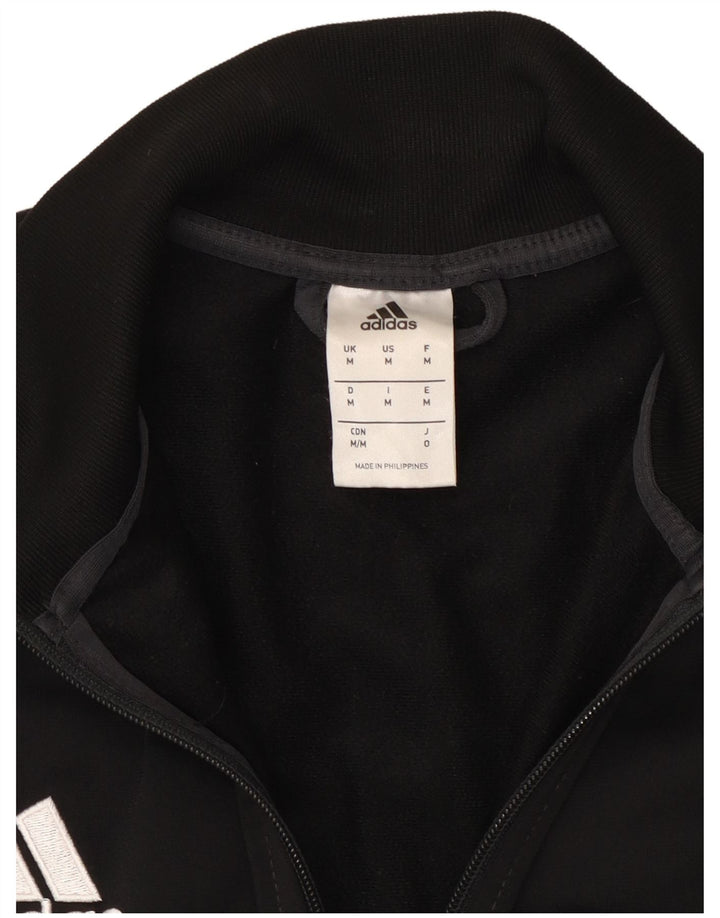 Jachetă de trening pentru bărbați Adidas, negru mediu, poliester bloc de culoare