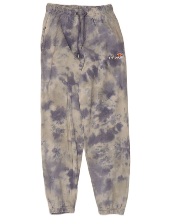 Pantaloni de trening pentru femei Ellesse Pantaloni de jogging UK 6 XS Blue Tie Dye Bumbac