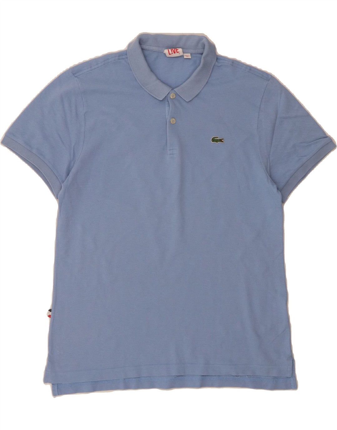 LACOSTE Mens Polo Shirt Size 6 XL Blue Cotton Vintage Lacoste and Second-Hand Lacoste from Messina Hembry 