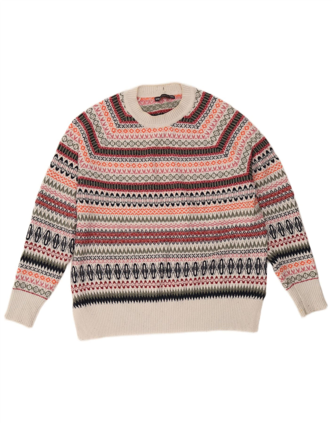 Pulover pentru femei Marks & Spencer cu decolteu triplu UK 14 Medium Multicolor