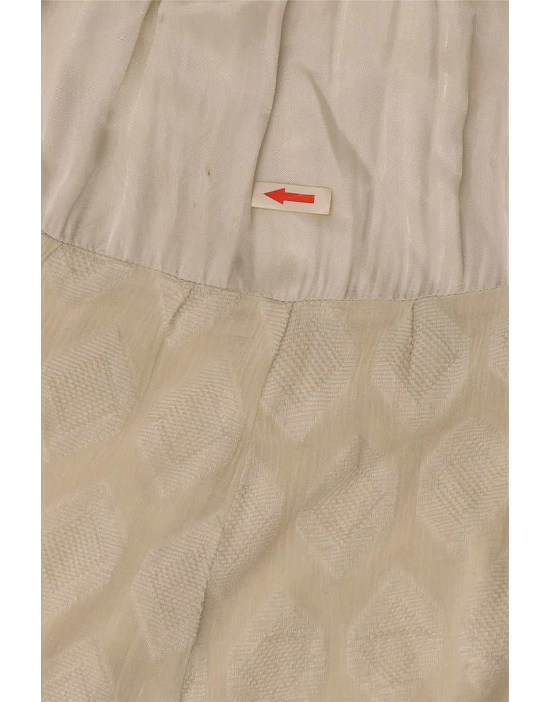 Fusta asimetrică Vintage pentru femei W30 Medium Off White Geometric