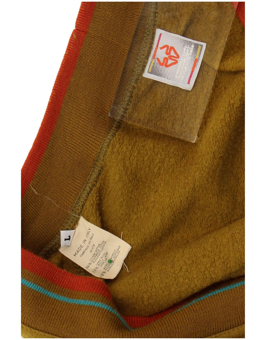 Pulover cardigan pentru bărbați Stefanel, mare kaki, bumbac Fair Isle