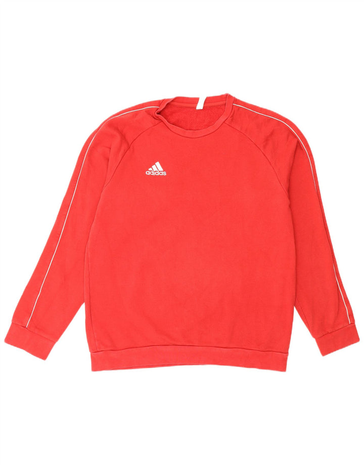 Hanorac pentru bărbați Adidas Jumper mare, roșu, bumbac