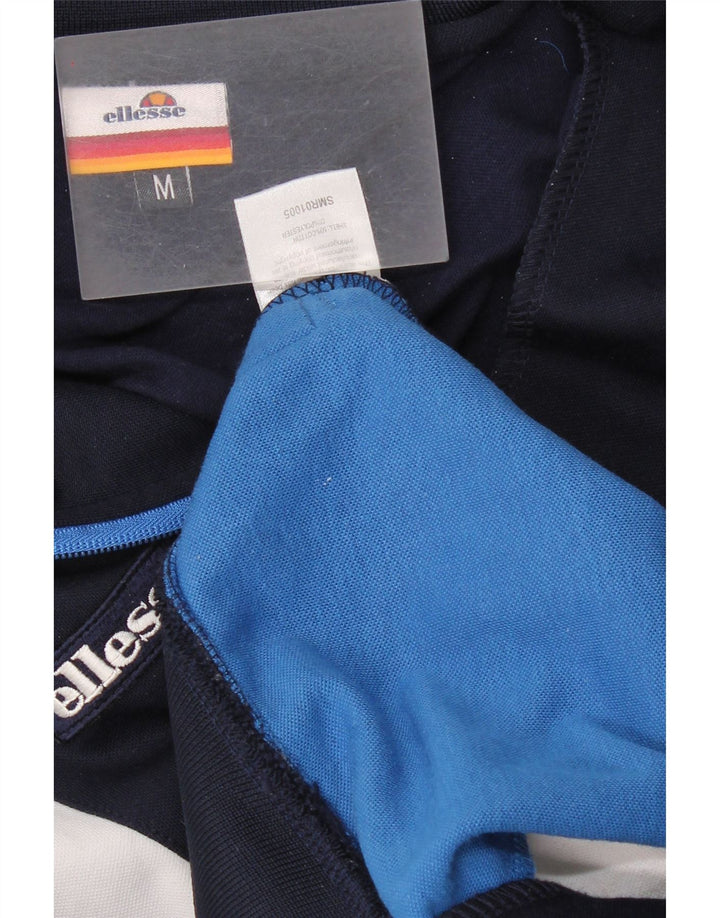 Jachetă de trening pentru bărbați Ellesse, din bumbac colorblock, albastru bleumarin mediu