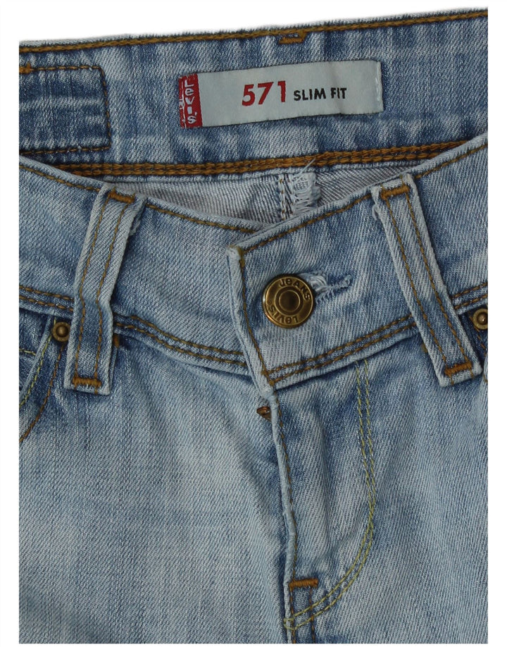 Blugi subțiri cu talie joasă de la Levi's 571 W25 L32 albaștri