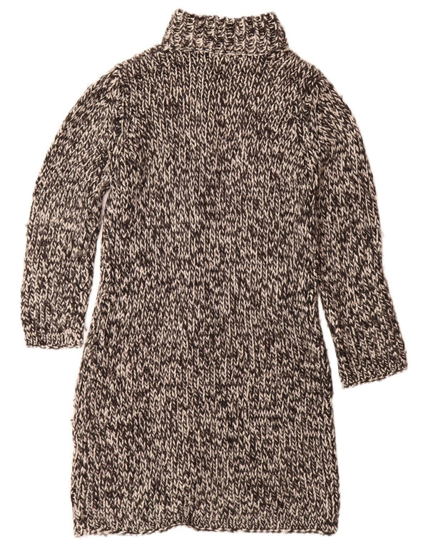 Pulover cardigan cu paragate Topshop pentru femei UK 12 Medium Negru cu pete acrilice