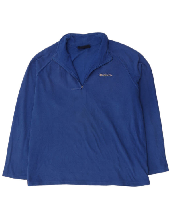 Pulover pentru bărbați Mountain Warehouse, cu fermoar și gât, XL, poliester, albastru