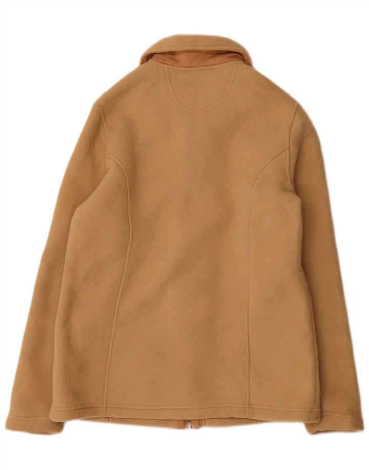 Jachetă fleece supradimensionată pentru femei Marks & Spencer UK 10 mic, bej, poliester