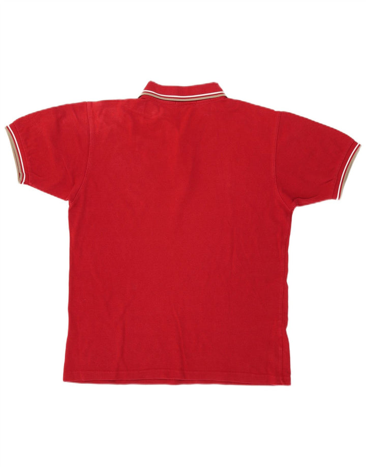 Cămașă polo Fred Perry pentru bărbați, bumbac roșu mediu