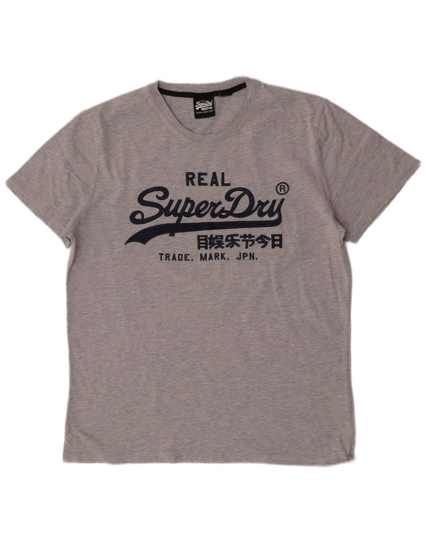 Tricou grafic pentru bărbați Superdry Top 2XL bumbac gri