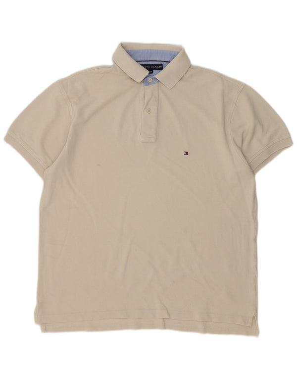 Tricou polo Tommy Hilfiger pentru bărbați, mare, bej