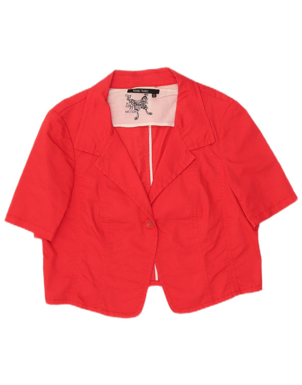 Marc Aurel Jachetă cu mânecă scurtă pentru femei Crop 1 Button IT 42 Medium Red