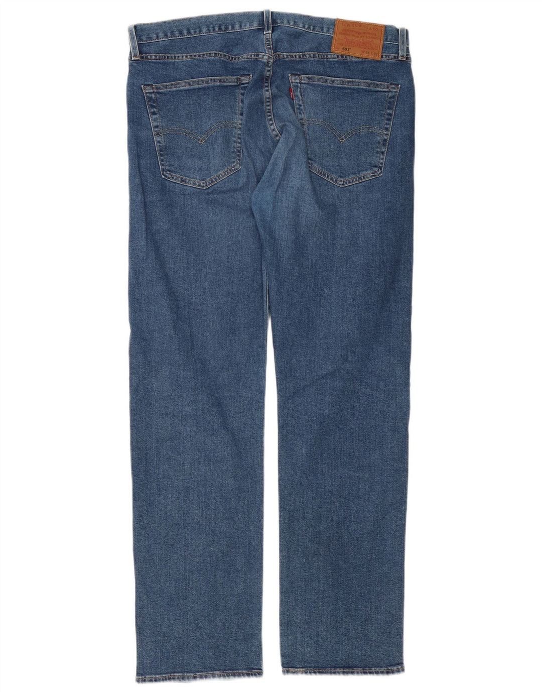 Blugi drepti pentru bărbați Levi's 501 W36 L32 Bumbac albastru