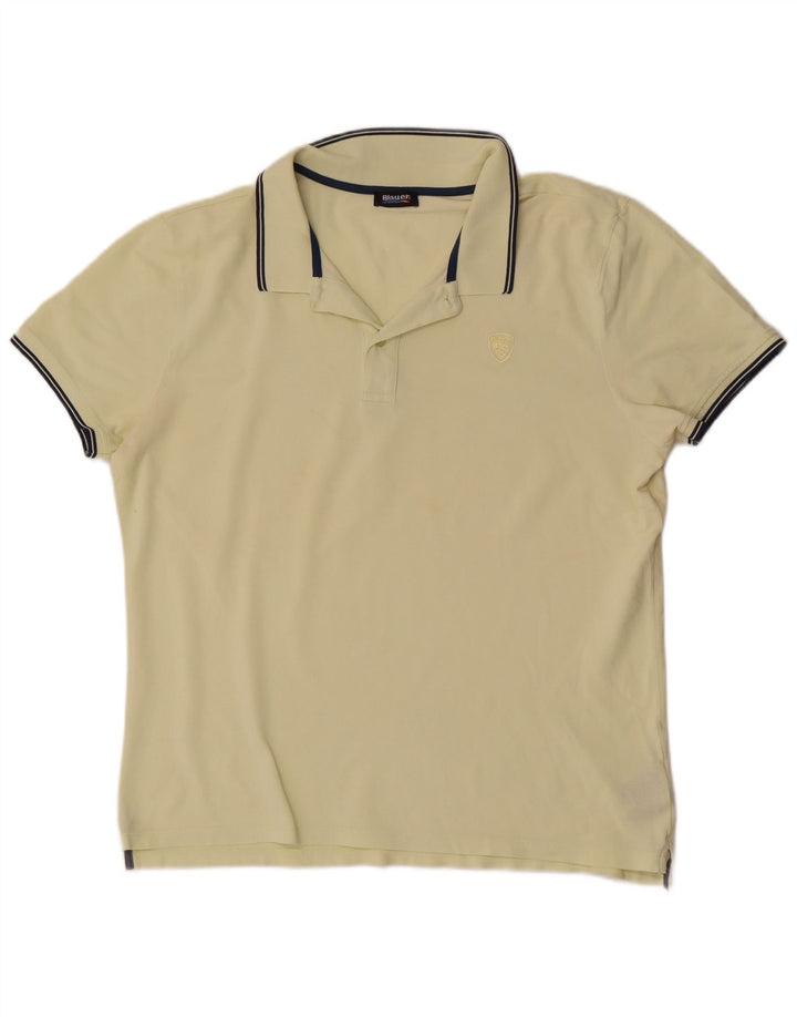 Cămașă polo Blauer pentru bărbați XL bumbac galben