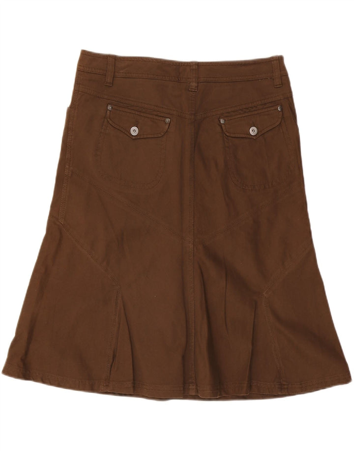 Fustă A-Line pentru femei Marlboro Classics EU 48 XL W36 Maro Bumbac Classic