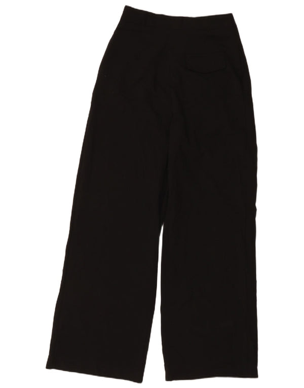 Pantaloni casual pentru femei cu talie înaltă Zara Mici L26 L30 Poliester negru