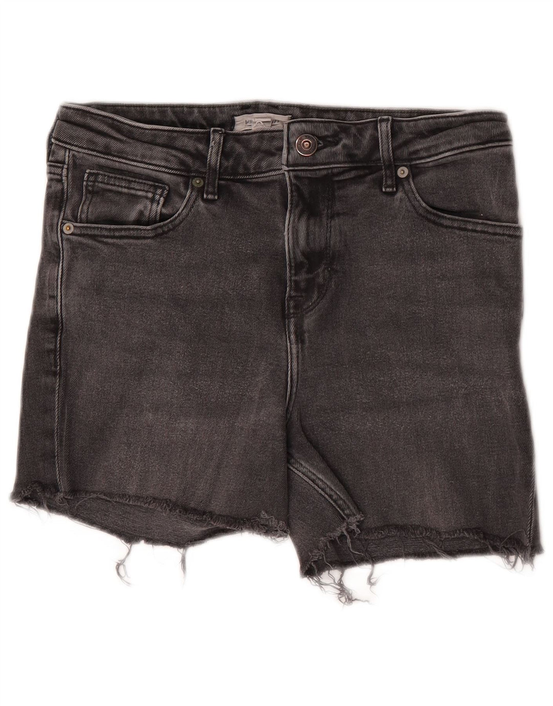 White Stuff Pantaloni scurți din denim pentru femei UK 10 Small W28 Bumbac gri