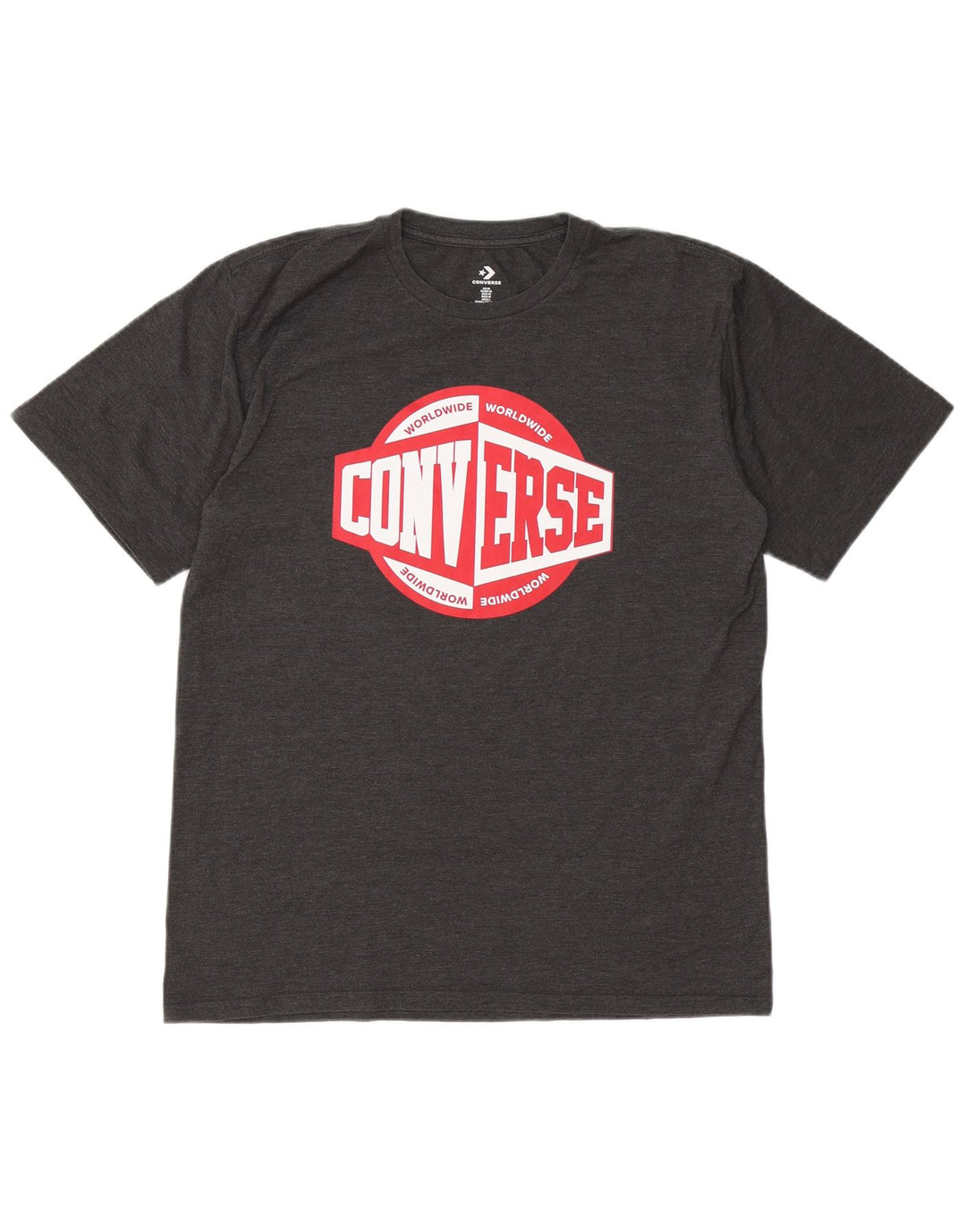 Tricou grafic CONVERSE pentru bărbați Top Medium Gri