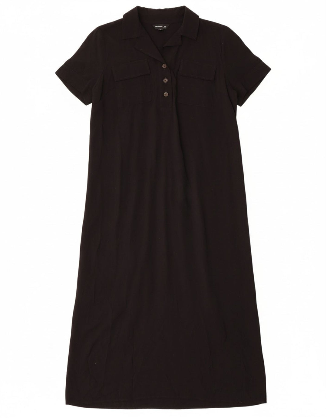 WHISTLES Womens Maxi Dress UK 12 Medium  Black Viscose