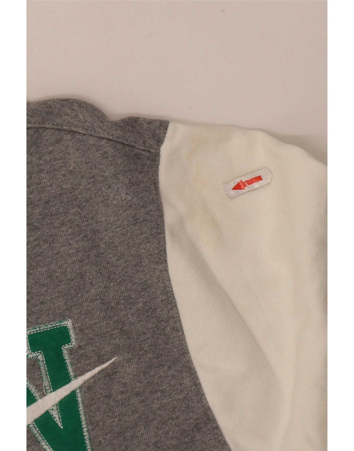 Jachetă de top pentru trening grafic Nike pentru bărbați, bumbac color bloc, gri mic