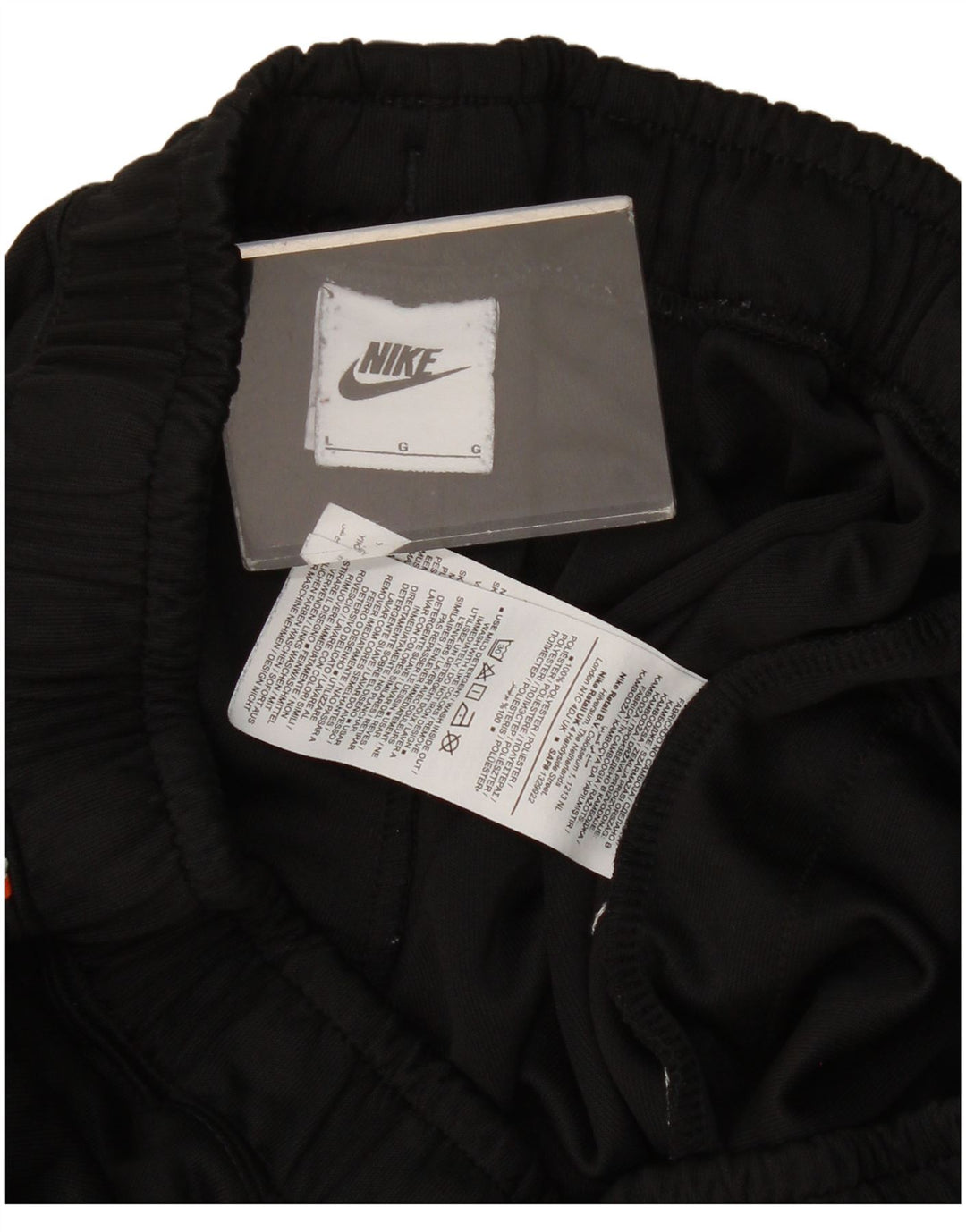 Pantaloni de trening grafic Nike pentru femei Pantaloni de jogging UK 16 Poliester negru mare
