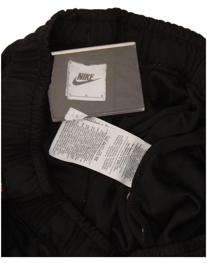 Pantaloni de trening grafic Nike pentru femei Pantaloni de jogging UK 16 Poliester negru mare