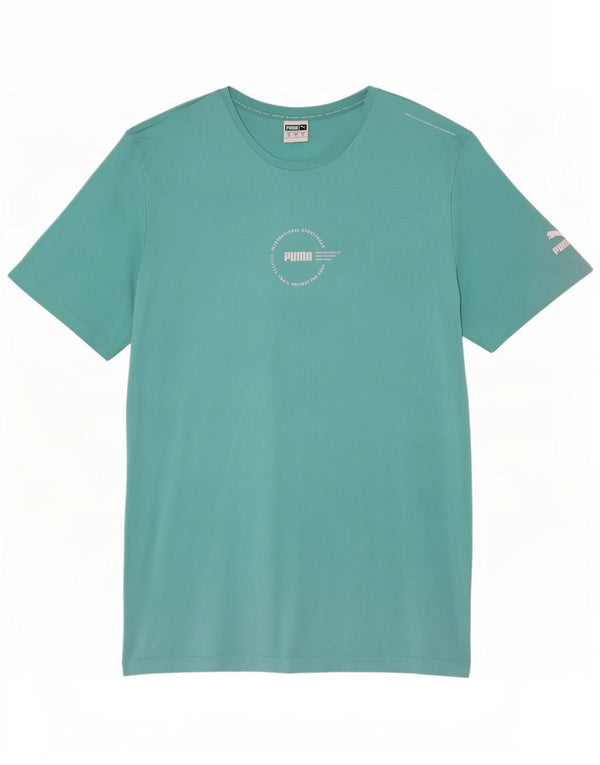 Tricou grafic Puma pentru bărbați Top XL din bumbac turcoaz