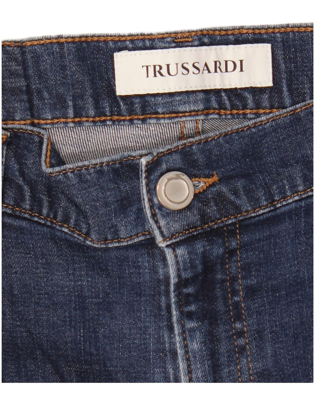 Blugi subțiri pentru bărbați TRUSSARDI W34 L32 bleumarin