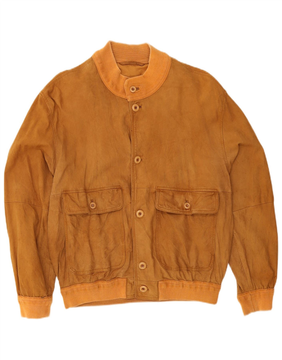 Bomber vintage pentru bărbați din piele intoarsa UK 38 Bej mediu