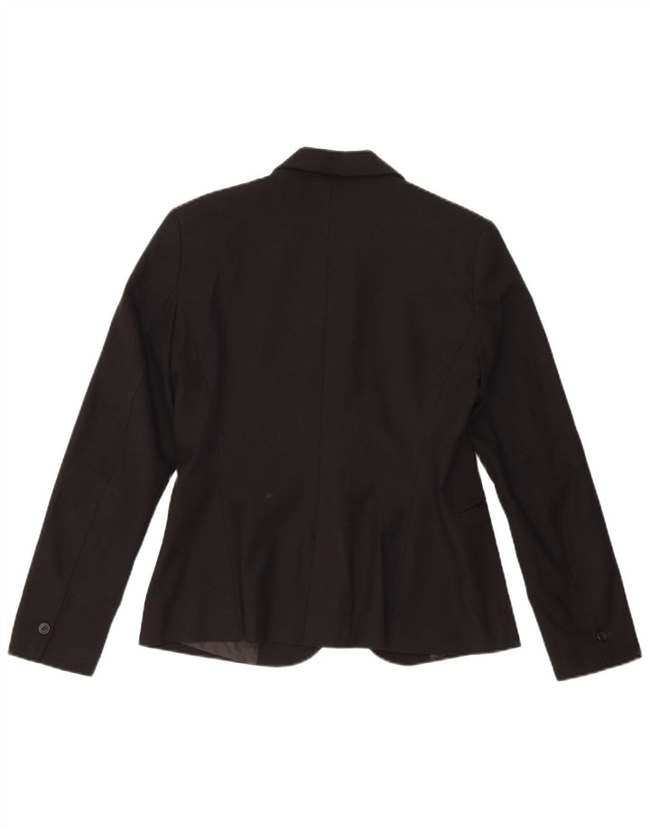 Blazer pentru femei Zara cu 1 nasture EU 40 Medium Negru