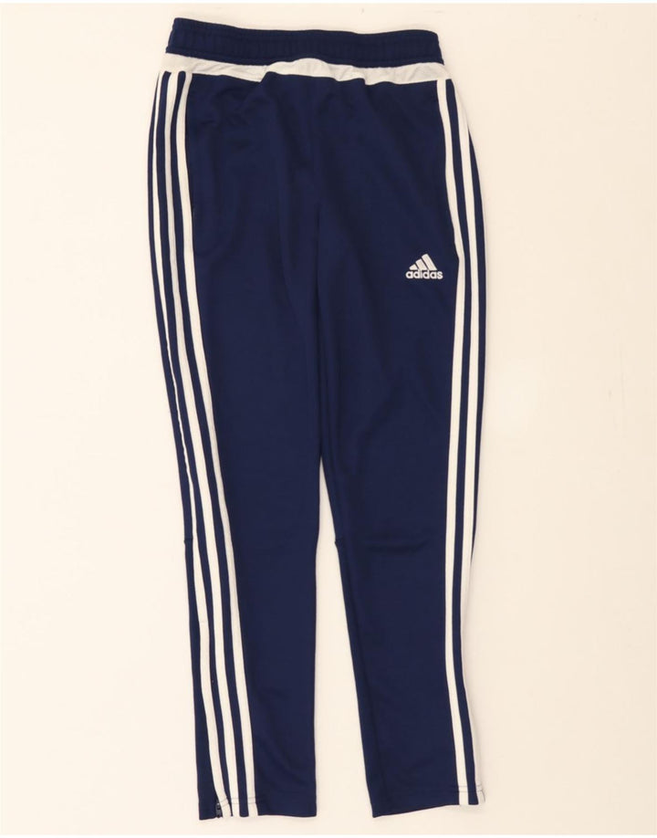 ADIDAS Boys Climacool Tracksuit Trousers 11-12 Years  Navy Blue Polyester Vintage Adidas and Second-Hand Adidas from Messina Hembry 