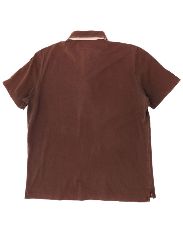 Cămașă polo Massimo Dutti pentru bărbați XL maro