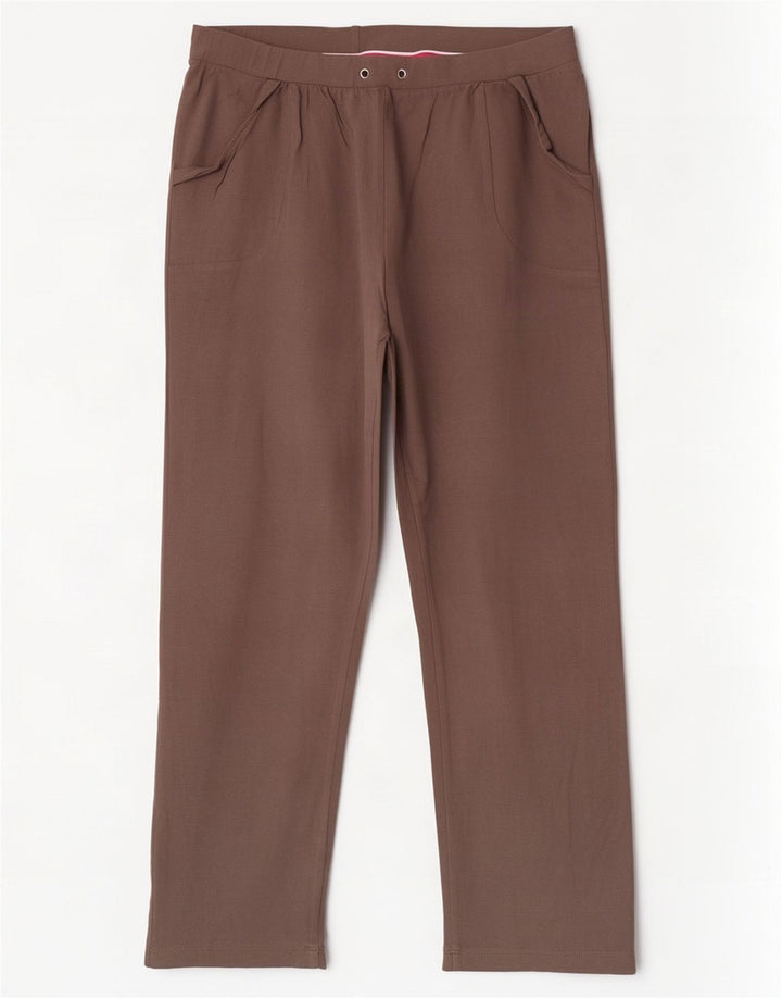 Pantaloni de trening pentru femei Ellesse UK 12, bumbac maro mediu
